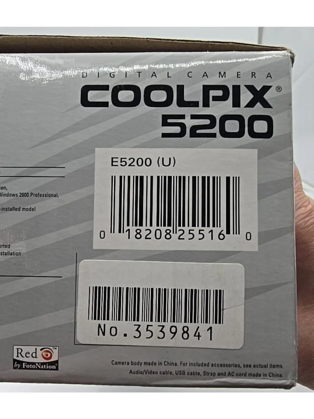 Nikon Coolpix 5200 Digital Camera 2 Batteries Charger Cords Original Box Works